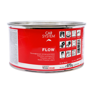 картинка Шпатлевка 2К полиэфирная "Flow" беж. (1.0кг) облегченная от магазина